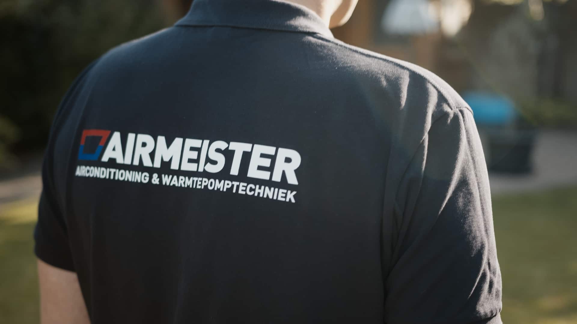 Werkmonteur met Airmeister bedrijfskleding.