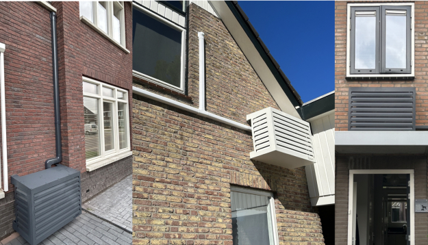 Architectuurdetails van Nederlandse woningen.